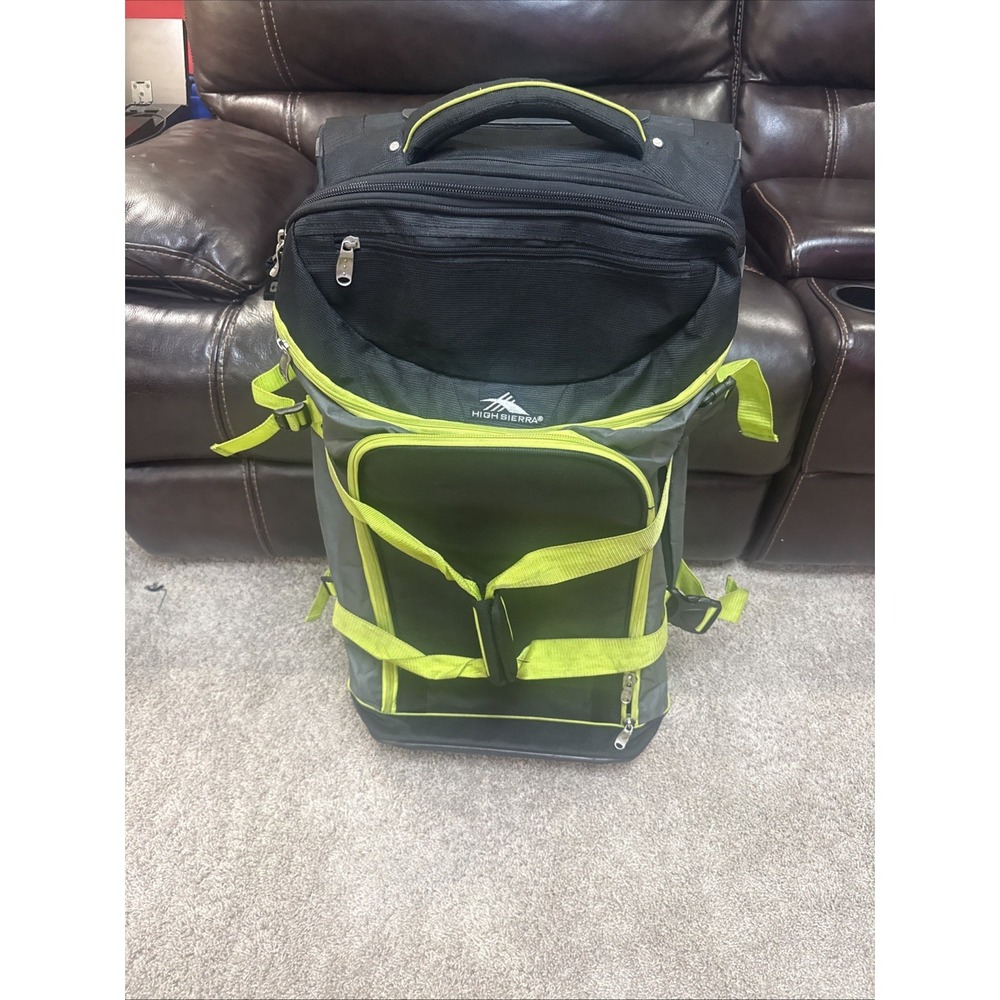 High Sierra 30" Wheeled Duffel w/Backpack Expandable Drop Bottom Heavy Duty NICE